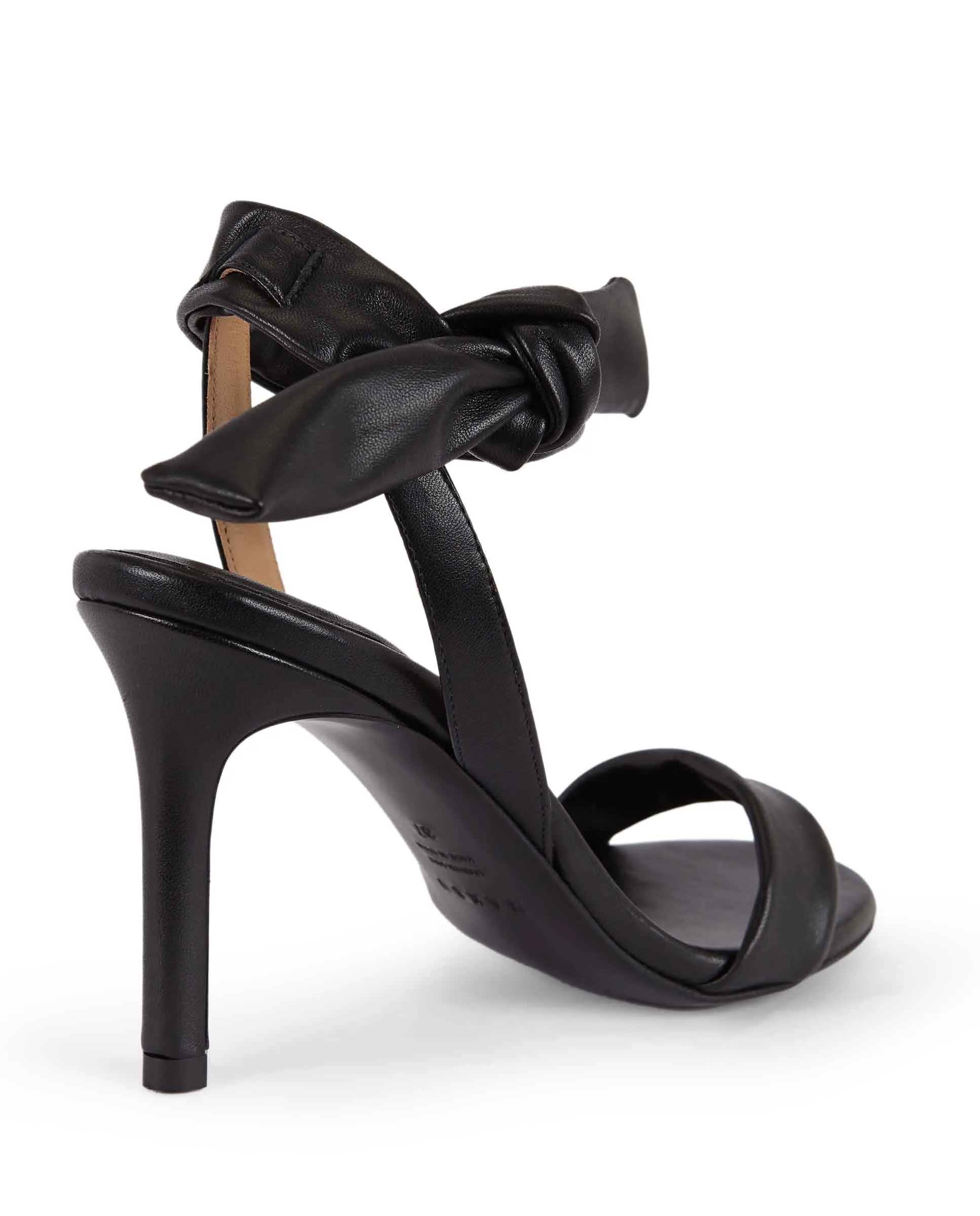 COLETTE | Black leather high heel sandal